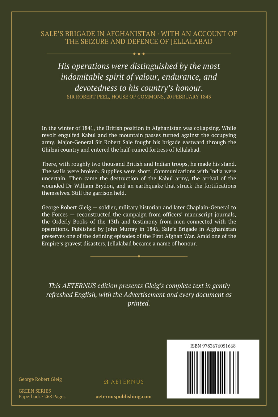 Back cover of Sale’s Brigade in Afghanistan (Illustrated)