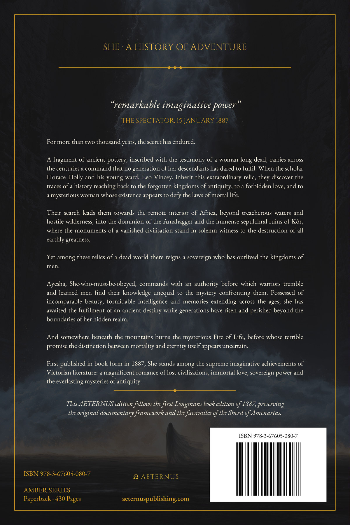 Back cover of She