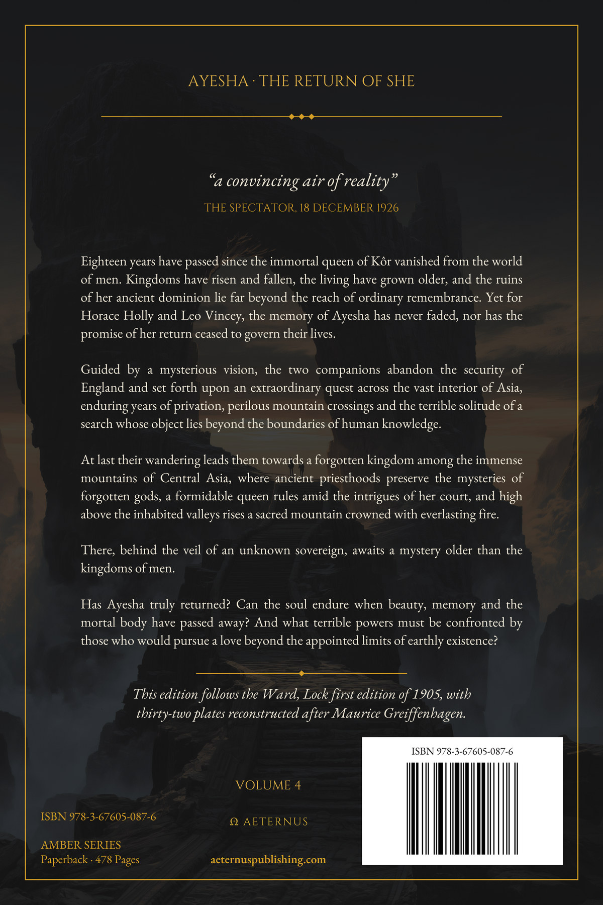 Back cover of Ayesha