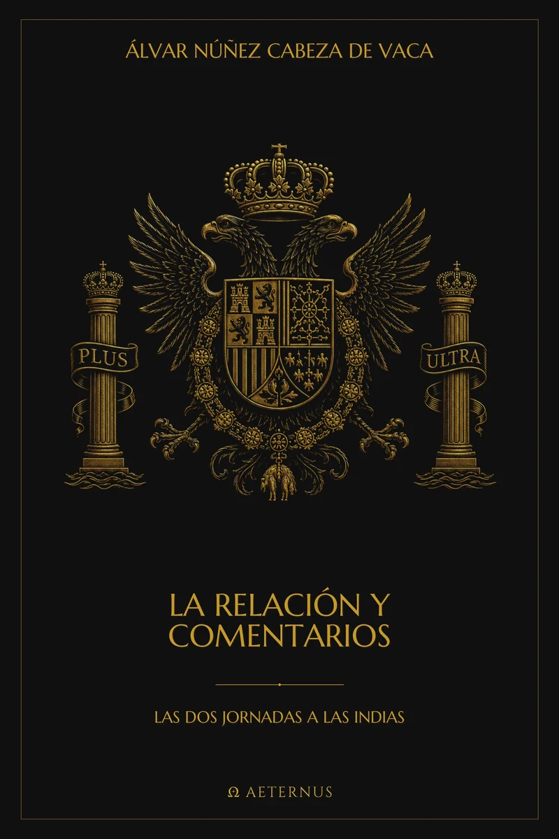 La relación y comentarios, cubierta de la edición de AETERNUS