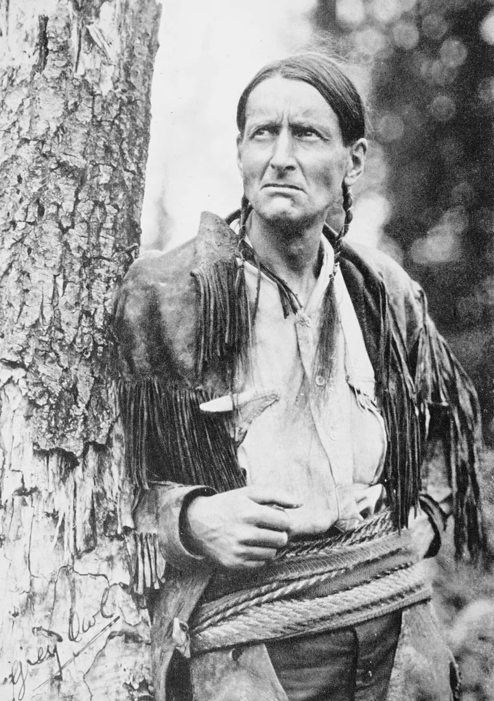 Grey Owl (Archibald Stansfeld Belaney), photograph from the first edition, 1931
